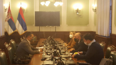 18. новембар 2020. Председник Одбора за људска и мањинска права са директором програма Вестминстерске фондације за демократију за западни Балкан